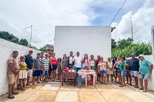 Deputada Bárbara do Firmino garante água para comunidade na zona rural de THE (Foto: Ascom/Bárbara do Firmino)