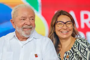 Lula e Janja (Foto: Reprodução Ricardo Stuckert/Planalto)
