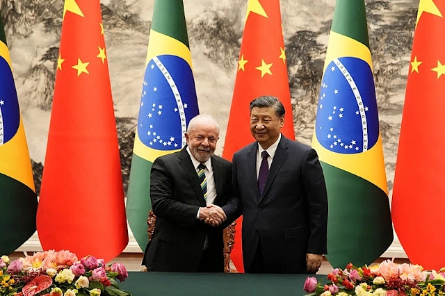 Lula e o Presidente Chinês, Xi Jinping.