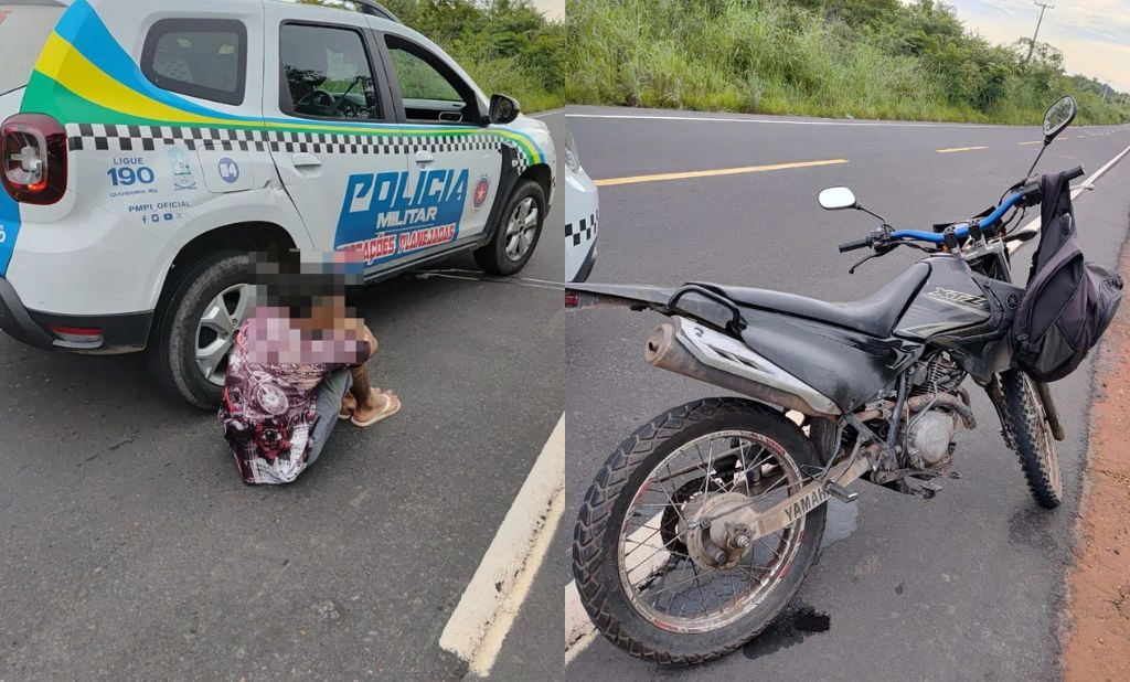 PM prende homem suspeito de série de roubos na zona rural de Teresina