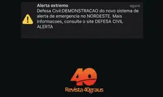 Defesa Civil do Piauí testa sistema de alerta de desastres naturais em celulares