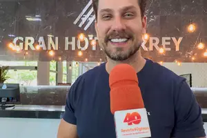 Artista esteve na capital piauiense para ações promocionais e elogiou receptividade do público local (Foto: Eloy Figueiredo/Revista40graus)