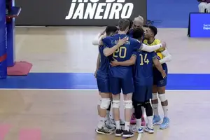 Brasil x Cuba. Liga das Nações de Vôlei Masculino 2025. (Foto: iimagem de reprodução)