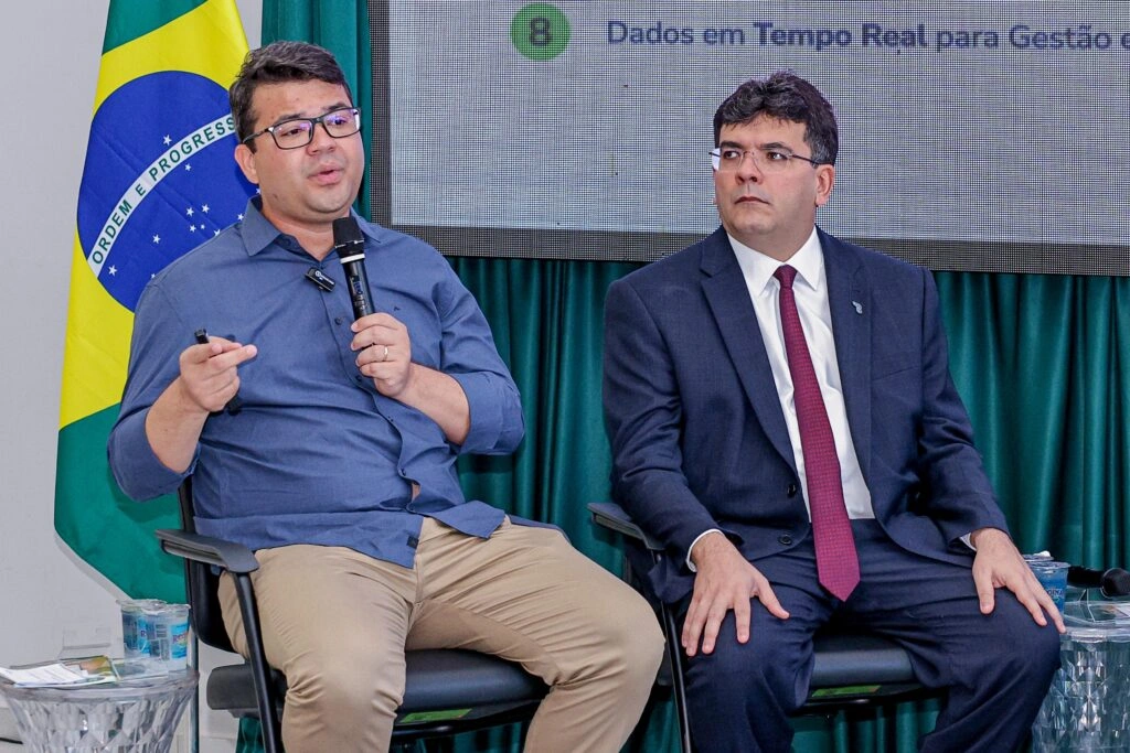 Chico Lucas e Rafael Fonteles no lançamento do B.O Fácil