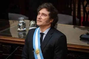 Javier Milei, presidente da Argetina (Foto: Reprodução | Foto: Bloomberg/Tomas F. Cuesta)