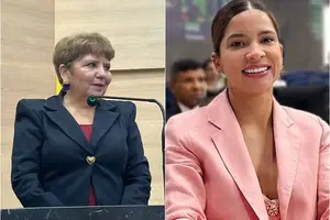 Juíza Júnia Maria Bezerra e a vereadora Tatiana Medeiros (Foto: Reprodução)