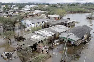 Local onde ocorreu desastre natural (Foto: Via Ministério da Integração)