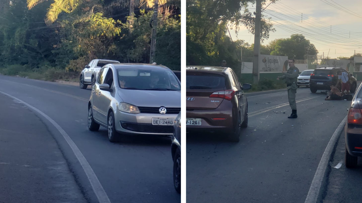 Ontem um acidente envolvendo duas motocicletas deixou duas pessoas feridas e uma vítima fatal