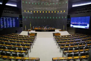 Plenário na Câmara dos Deputados (Foto: Reprodução | Foto: Pablo Valadares/Câmara dos Deputados)