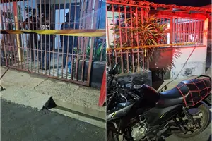Vítima morta na entrada de casa (Foto: SSP-PI)