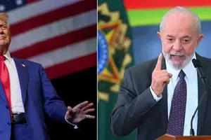 O presidente dos Estados Unidos, Donald Trump, e o presidente do Brasil, Lula, em montagem feita pelo G1 (Foto: Reprodução | Carlos Barria/Reuters e TON MOLINA/FOTOARENA/FOTOARENA/ESTADÃO CONTEÚDO)