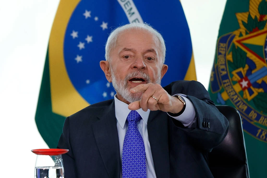O presidente Lula em reunião com empresários da indústria de alimentos