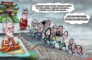 A meditação (Foto: Moisés)