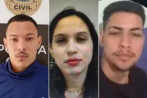 Breno, Sabrina e a vítima Alef (Foto: Reprodução foto montagem)