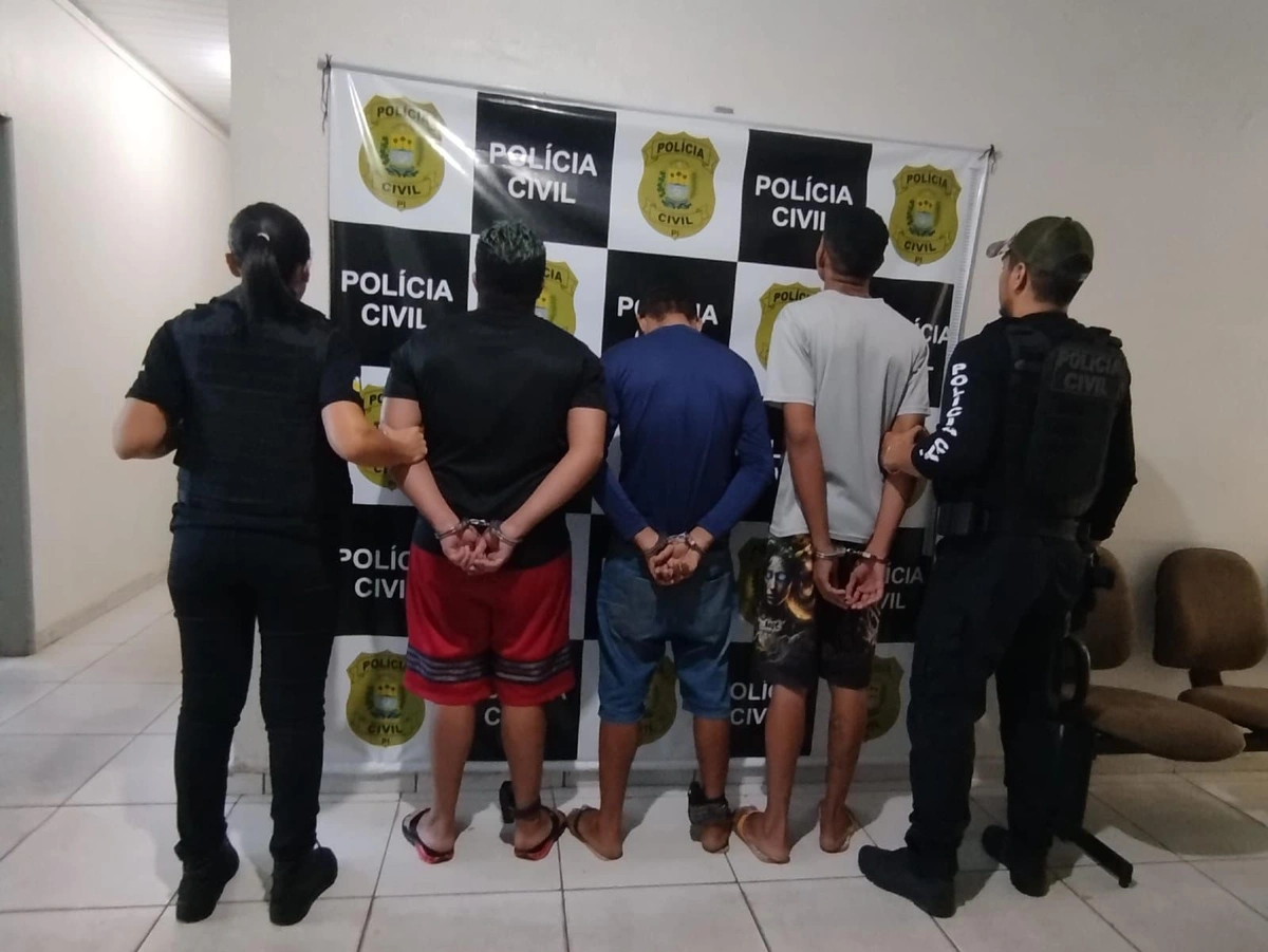 Durante o cumprimento dos mandados, a polícia também prendeu em flagrante F. dos S. M., por posse ilegal de arma de fogo.