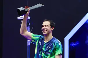 Hugo Calderano conquista terceiro titulo seguido no circuito (Foto: imagem de reprodução)