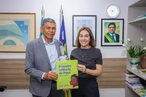 João de Deus e a Primeira-dama Isabel Fonteles (Foto: Alysson Dinis)