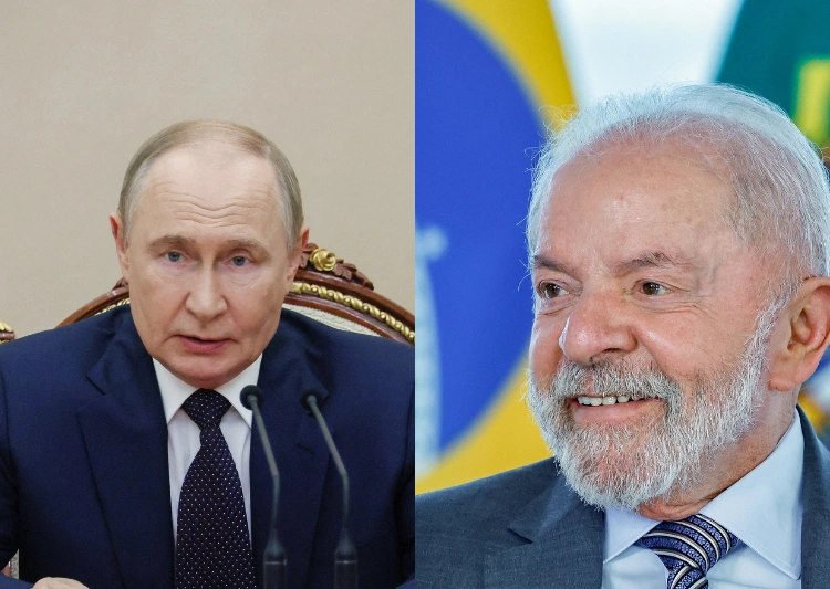 Líder russo agradeceu empenho do Brasil e Lula reforçou defesa do diálogo e solução pacífica