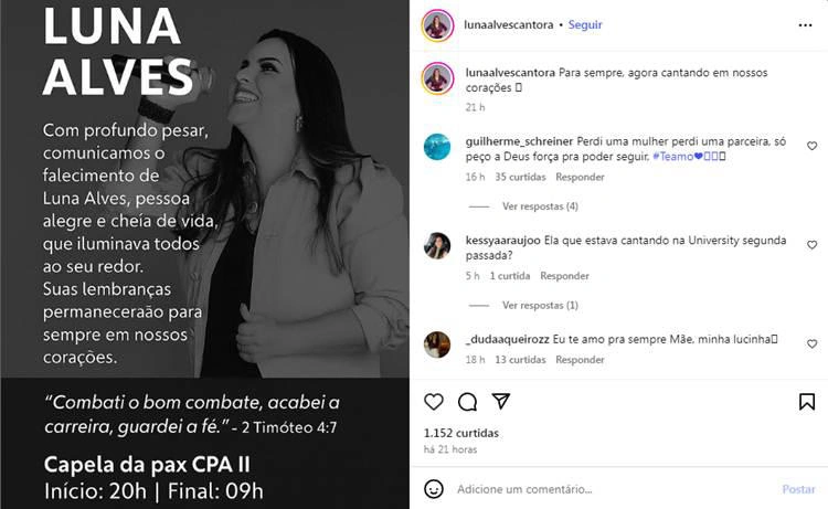 Luana Alves cantora