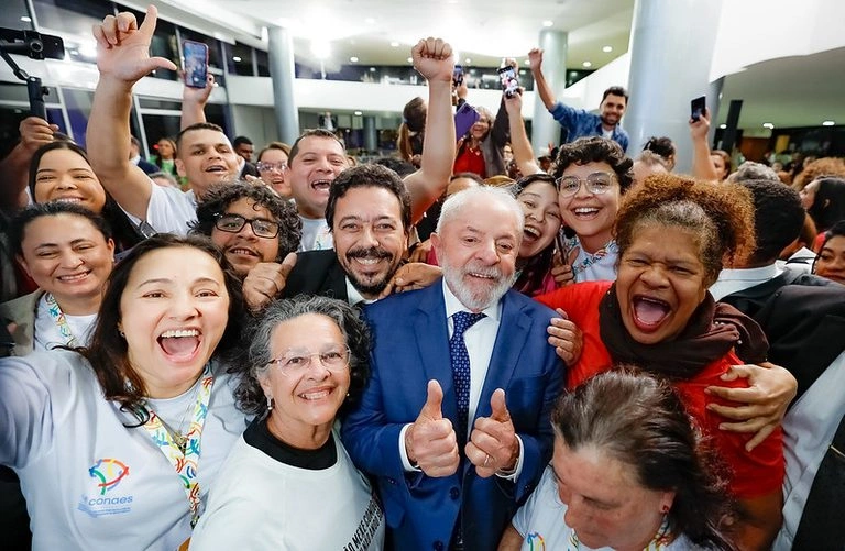 Lula em evento sobre economia solidária