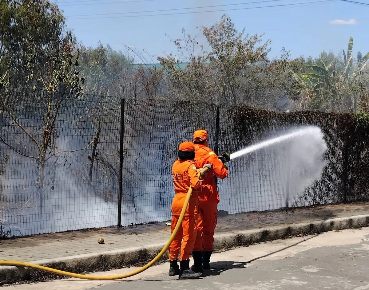 Moradores da região afirmam que é comum incêndios nas hortas comunitárias