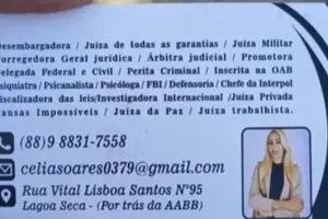Mulher é presa em Mossoró após se passar por juíza, promotora e chefe da Interpol (Foto: Reprodução)