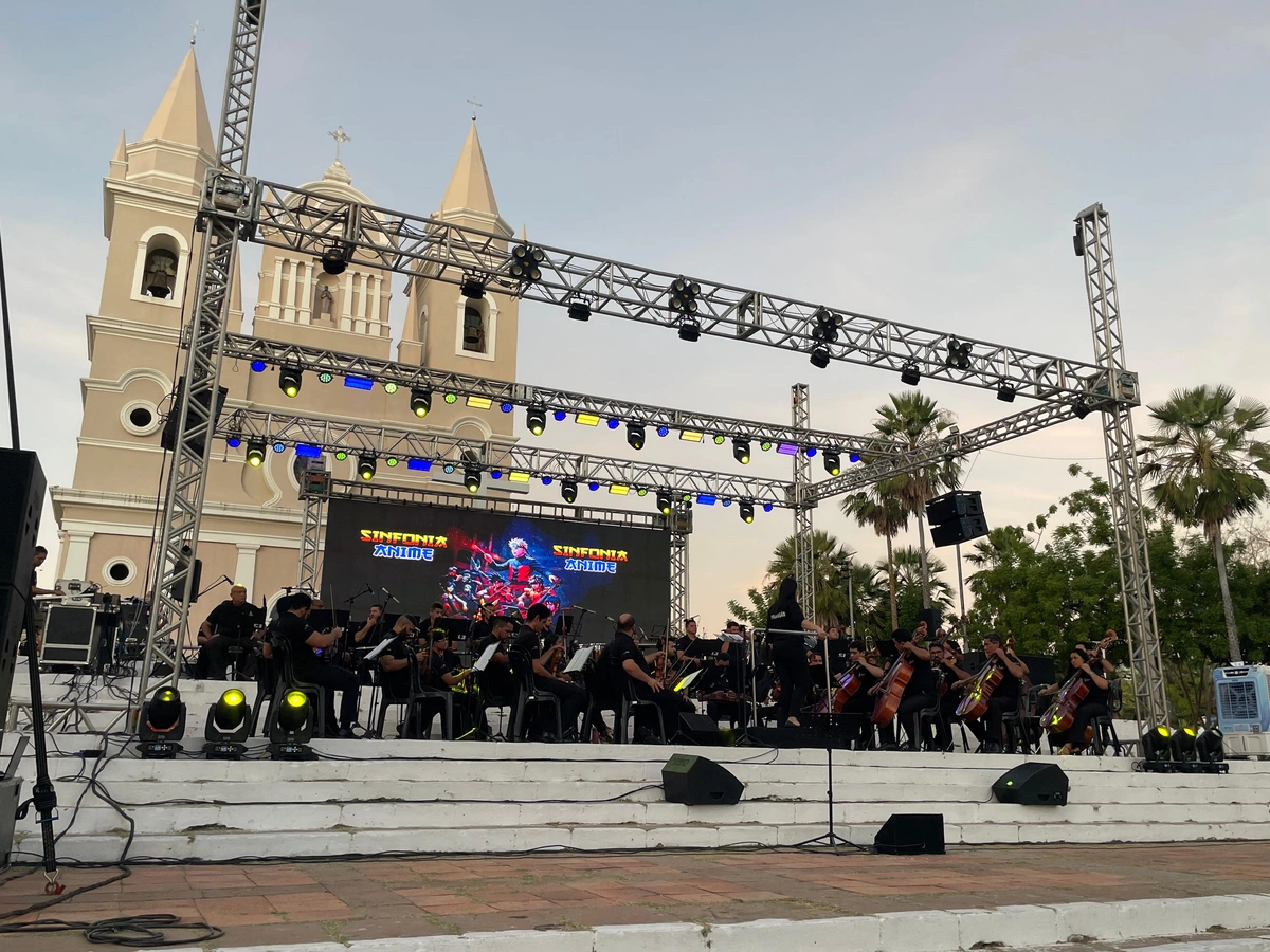 O projeto Sinfonia Anime se apresenta neste domingo (17), às 18h, no adro da Igreja São Benedito
