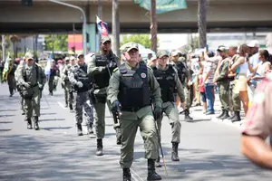 Coronel Scheywann Lopes desfile de 7 de Setembro de 2025 (Foto: Revista40graus / PM-PI)