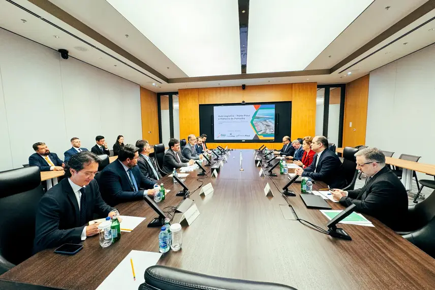 Dilma e Rafael Fonteles em reunião executiva no BRINCs