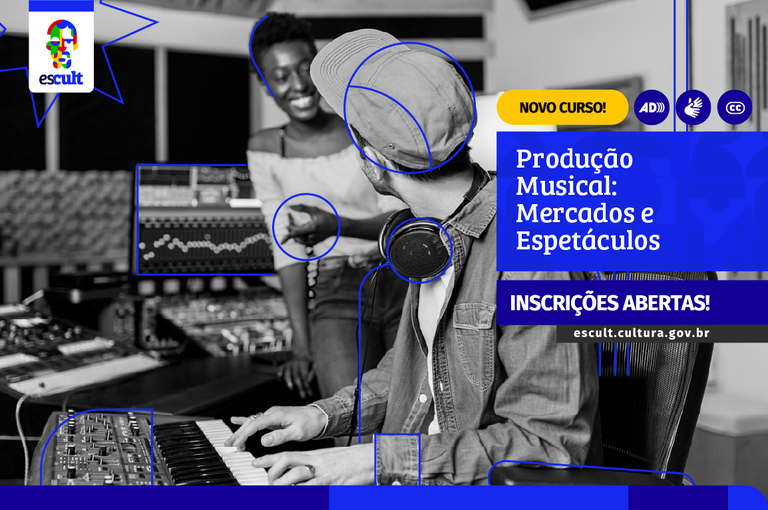 Escult abre inscrições para curso gratuito de Produção Musical on-line