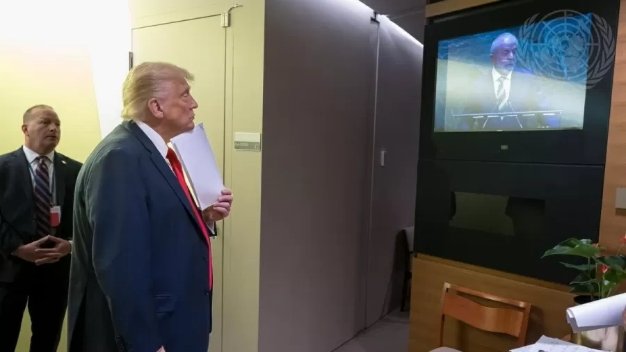 Foto na ONU mostra Trump atento ao discurso de Lula e gera repercussão diplomática