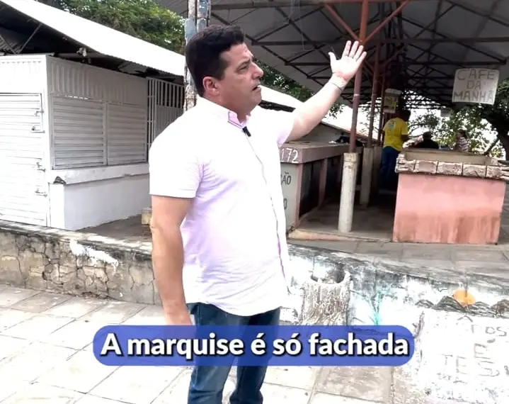 Gustavo Henrique pela Cidade denunciando o abandono do mercado do Bela Vista II e pedindo providencias