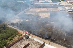 Incendio Recanto das Palmeiras (Foto: Eloy Figueiredo / Revista40graus)