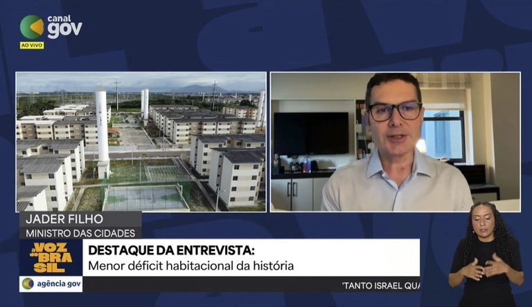 Ministro Jader Filho em entrevista a Voz do Brasil na última segunda-feira (22)