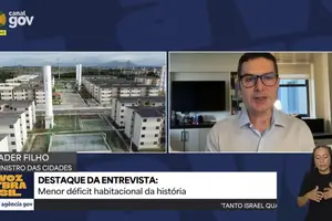 Ministro Jader Filho em entrevista a Voz do Brasil na última segunda-feira (22) (Foto: MCID)