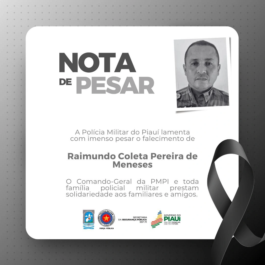 Nota de Pesar do Comando Geral de Raimundo Coleta Pereira de Meneses