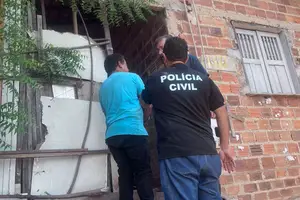 Prisão de falso pai de santo (Foto: SSP-PI)