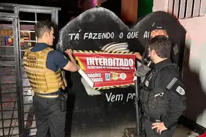 Boate interditada (Foto: SSP-PI)