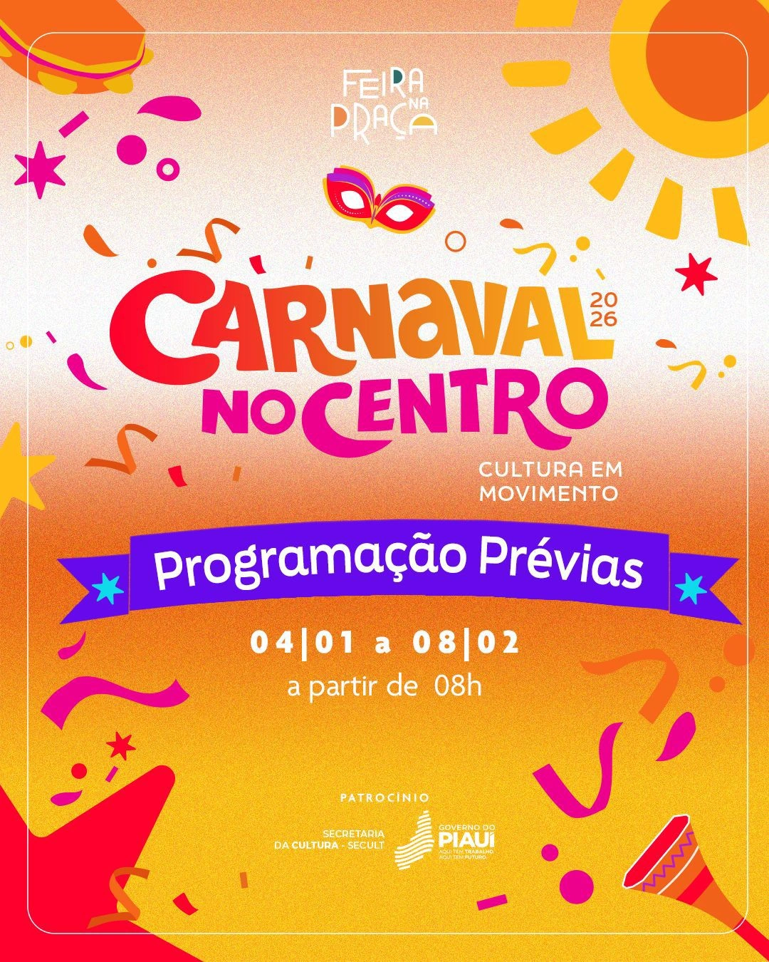 Carnaval na Praça 2026