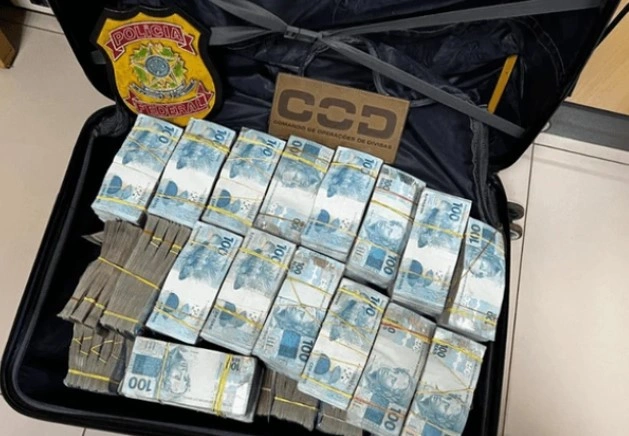 Dinheiro apreendido no Goiás