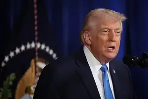 Donald Trump, presidente dos Estados Unidos (Foto: Reprodução | JOE RAEDLE/GETTY IMAGES)