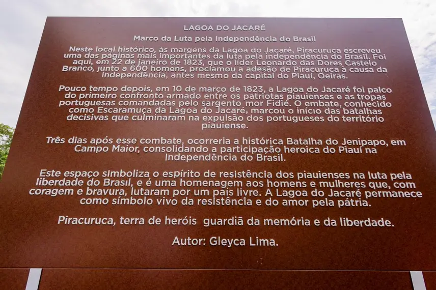 Inauguração do Monumento Lagoa do Jacaré