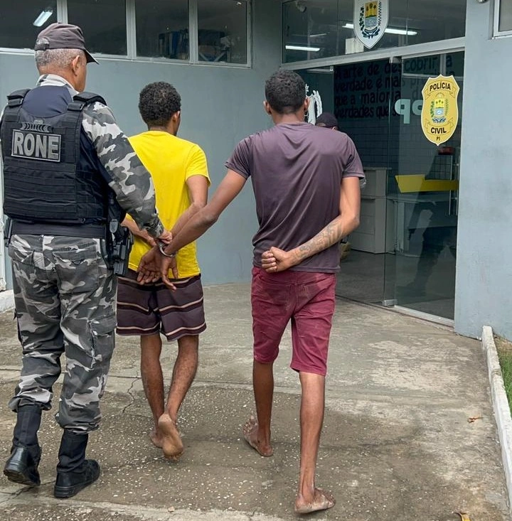Irmãos presos pela polícia militar