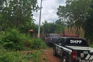 Local do assassinato de Francisco Henrique dos Santos morto na manhã deste domingo (25) (Foto: PM-PI)