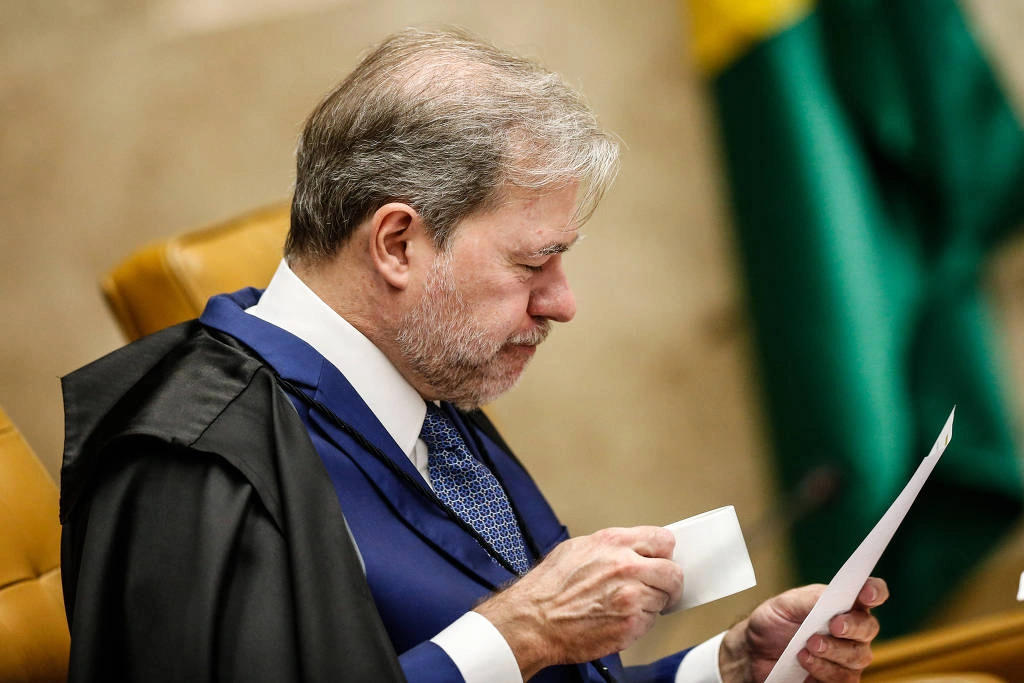 Ministro Dias Toffoli em sessão no STF