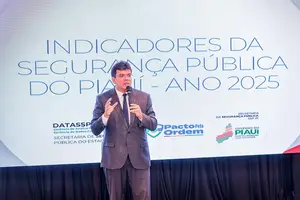 Rafael Fonteles fala sobre os indicadores da Segurança Pública - Ano 2025 (Foto: Gabriel Paulino)