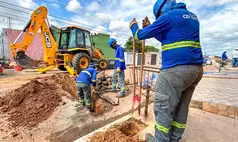 Águas de Teresina realiza obras de expansão da rede de esgoto em bairros das zonas Norte e Sul da capital