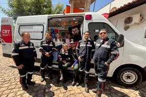 Ambulância da CRT (Foto: Reprodução | Ascom FMS)
