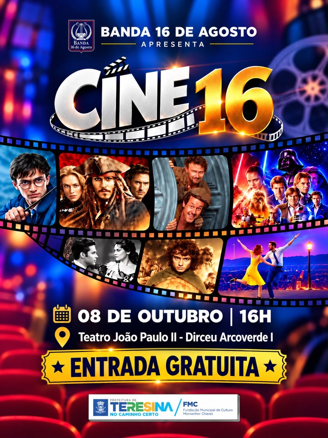 Banda 16 de Agosto apresenta CINE 16