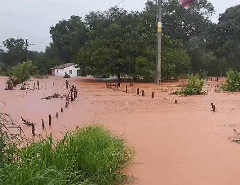 Alagamentos no sul do Piauí na cidade de Monte Alegre